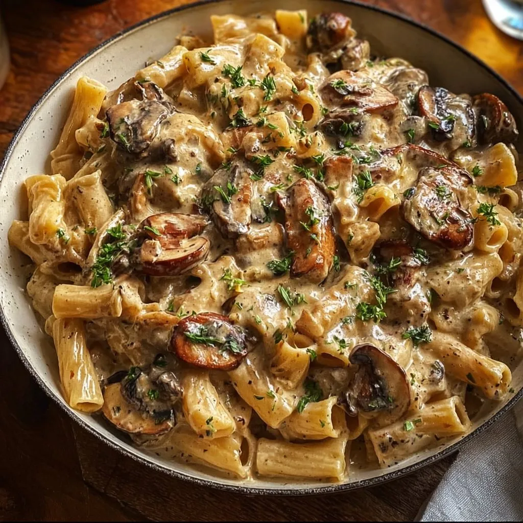 Creamy Tuscan Mushroom Pasta Skillet: A Weeknight Delight