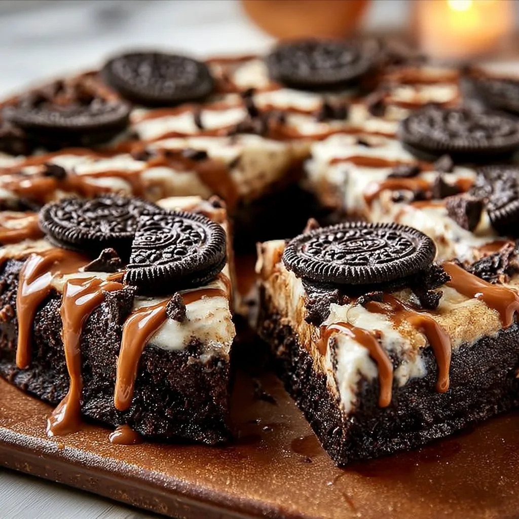 Oreo Fudge Brownie Pizza