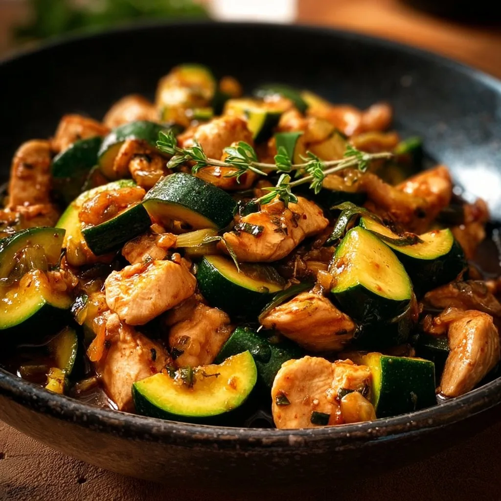 Chicken Zucchini Stir Fry
