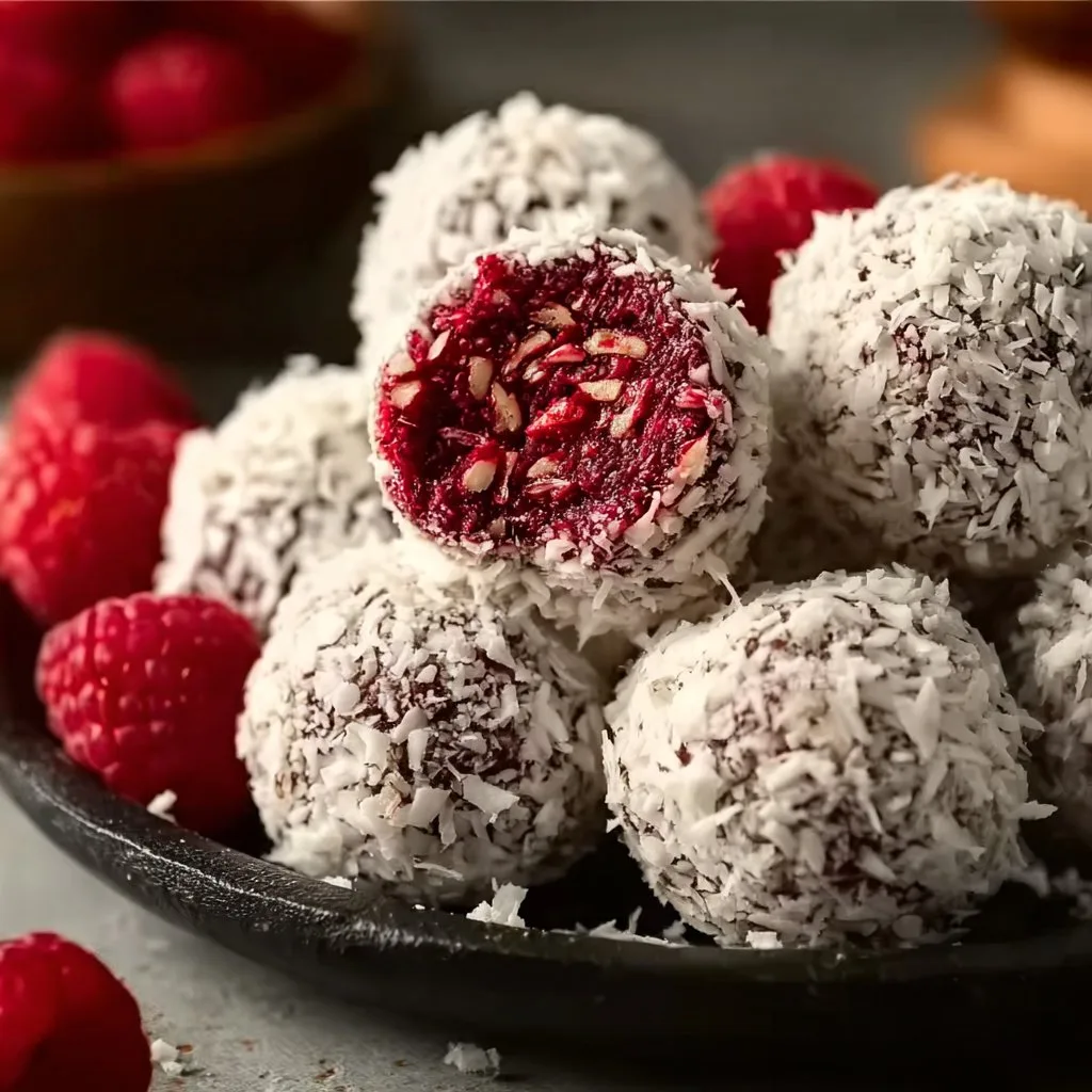 Decadent Raspberry Coconut Balls That No One Can Resist