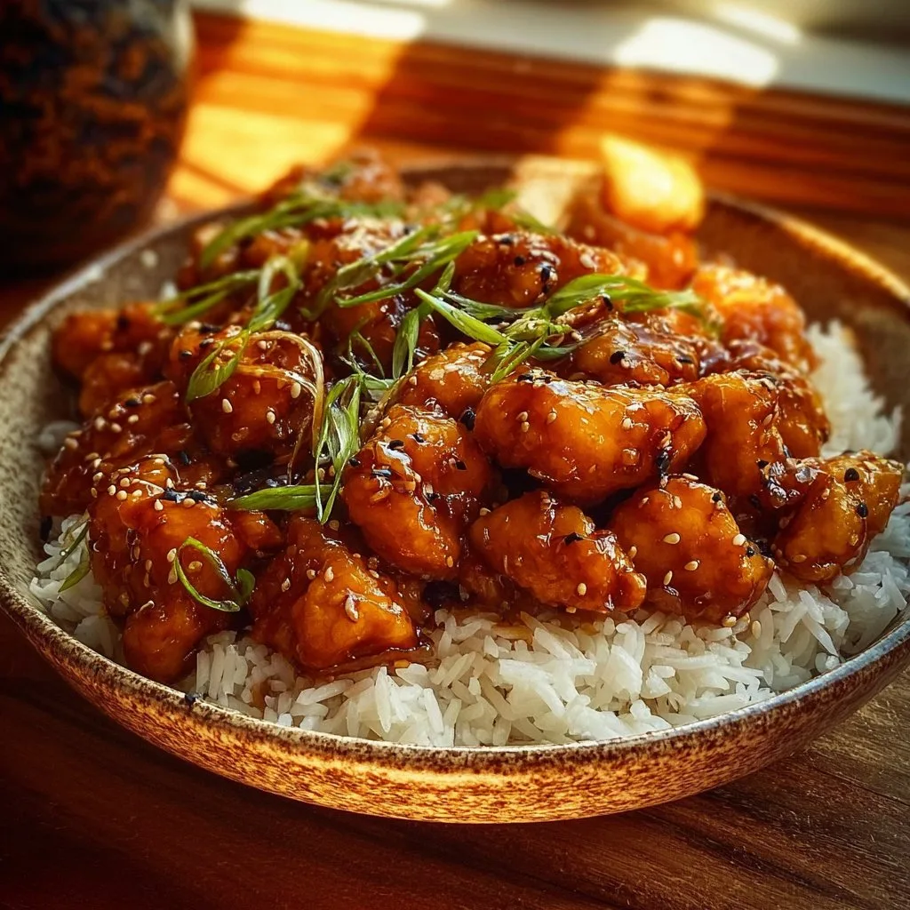 Spicy Honey Ginger Mongolian Chicken