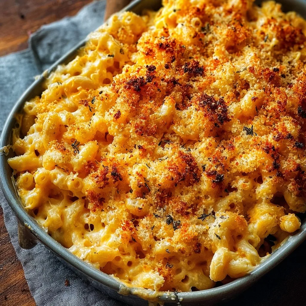 Creamy Baked Cheddar Mac-and-Cheese