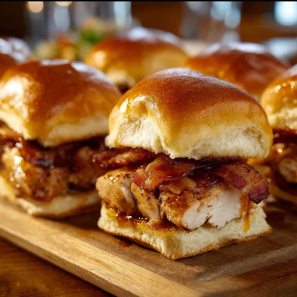 Maple Chicken & Bacon Sliders
