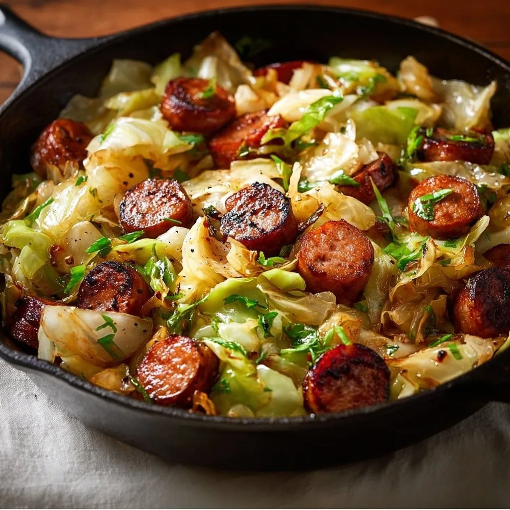 Sausage and Cabbage Stir Fry