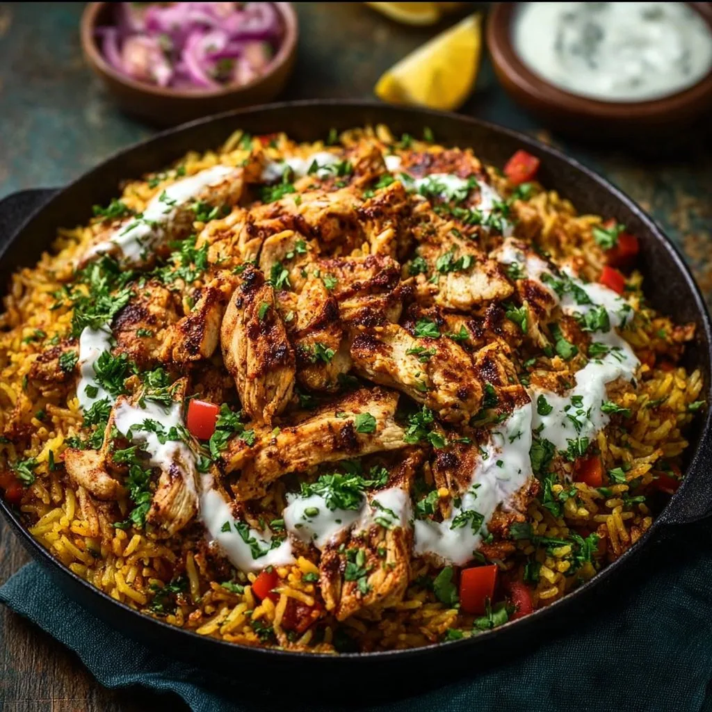 One Pot Chicken Shawarma Rice