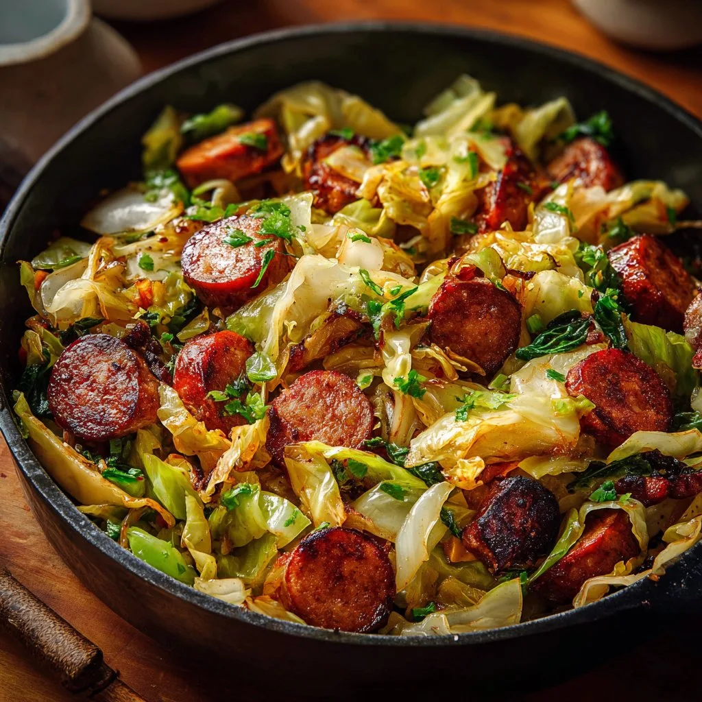 Sausage and Cabbage Stir Fry