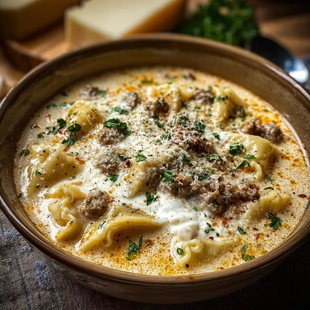 Creamy Alfredo Lasagna Soup – Cozy Comfort in a Bowl