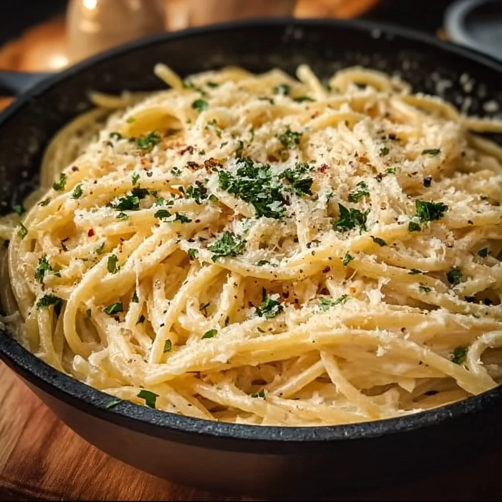 Indulge in One Pot Creamy Garlic Pasta for a Quick Delight!