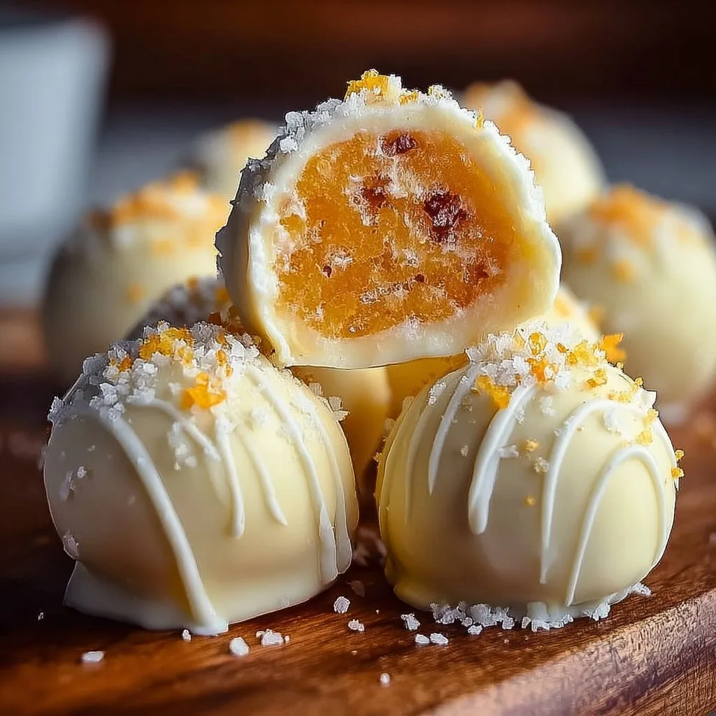 White Chocolate Orange Creamsicle Truffles