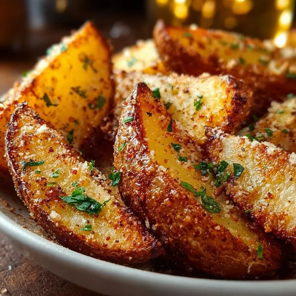 Garlic Parmesan Potato Wedges