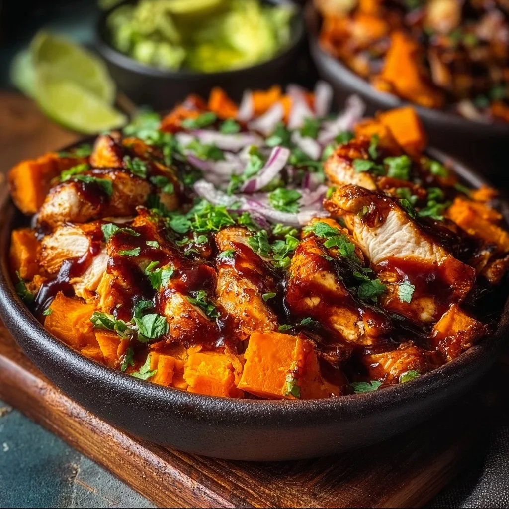 BBQ Chicken Sweet Potato Bowl