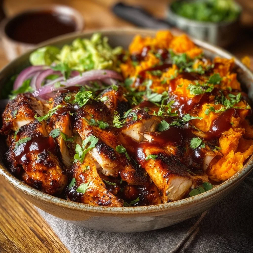 BBQ Chicken Sweet Potato Bowl