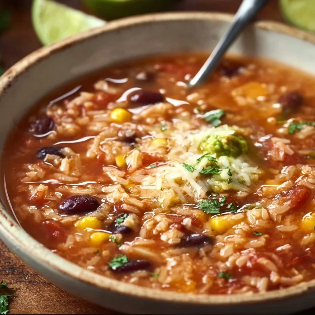 Beans & Rice Taco Soup