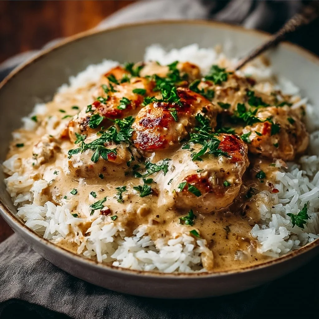 Best Smothered Chicken and Rice Recipe