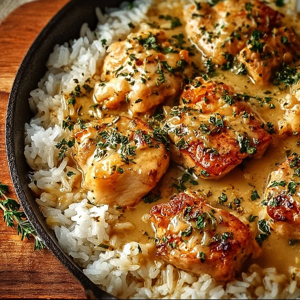 Best Smothered Chicken and Rice Recipe