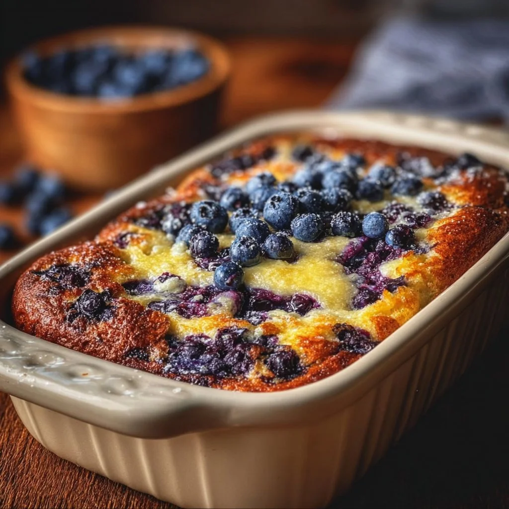 Blueberry Buttermilk Pancake Casserole