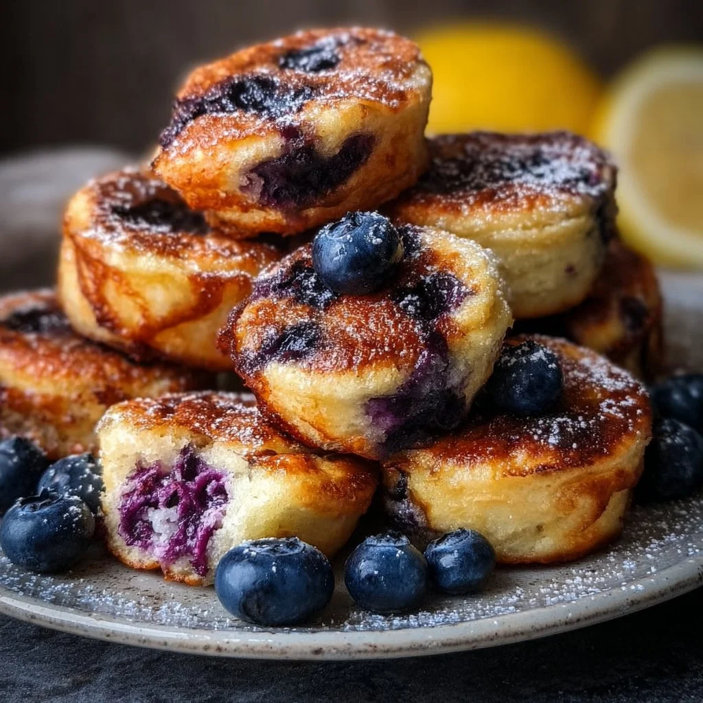 Blueberry Lemon Pancake Bites