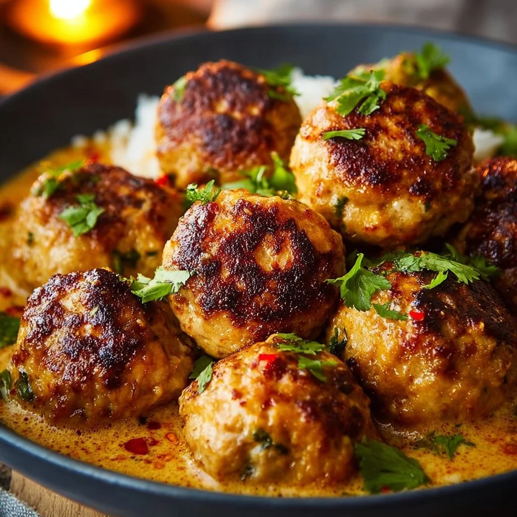 Coconut Chicken Meatballs