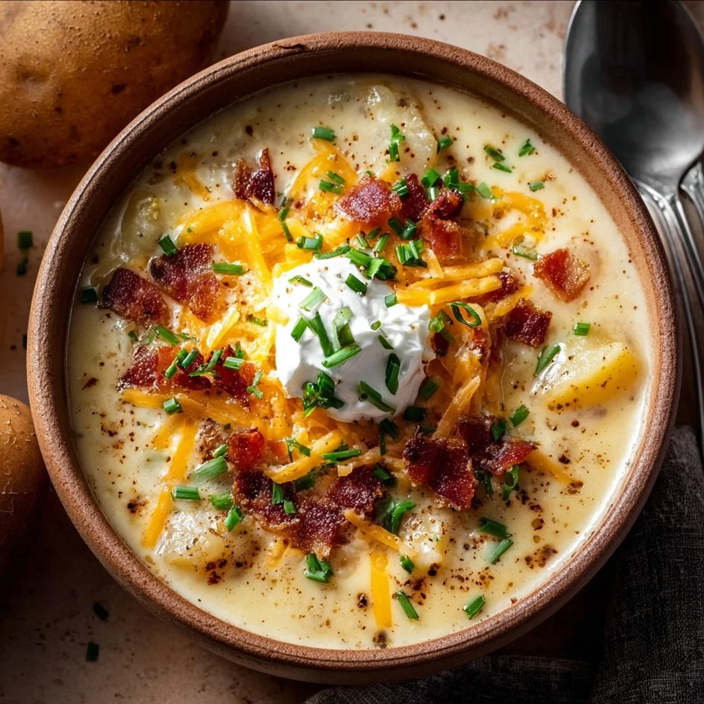 Comforting Loaded Baked Potato Soup Recipe