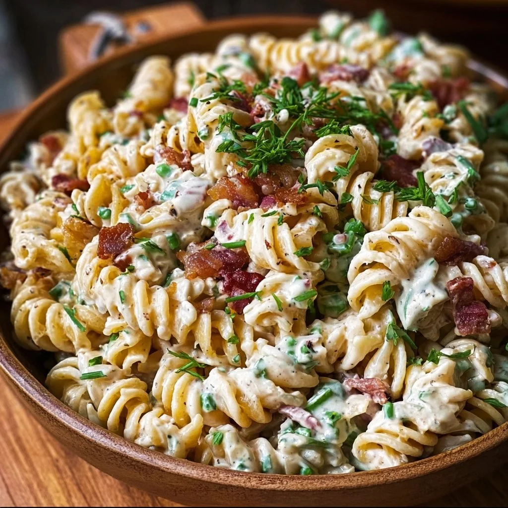 Creamy Bacon Ranch Pasta Salad