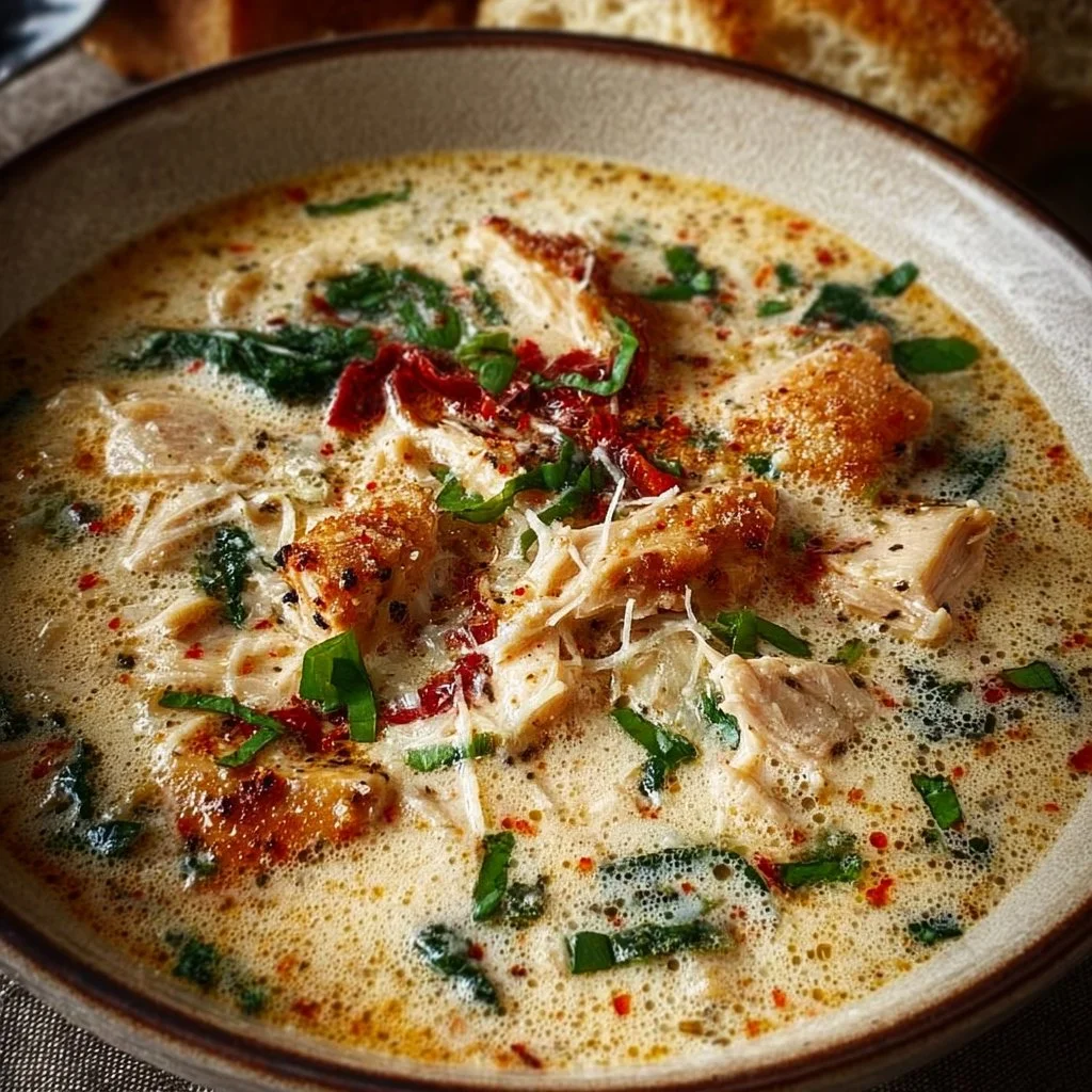 Creamy Chicken Parmesan Soup