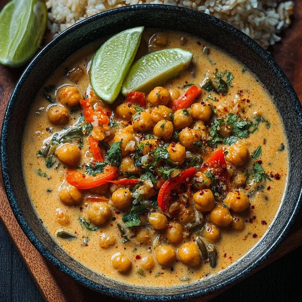 Creamy Thai Coconut Chickpeas