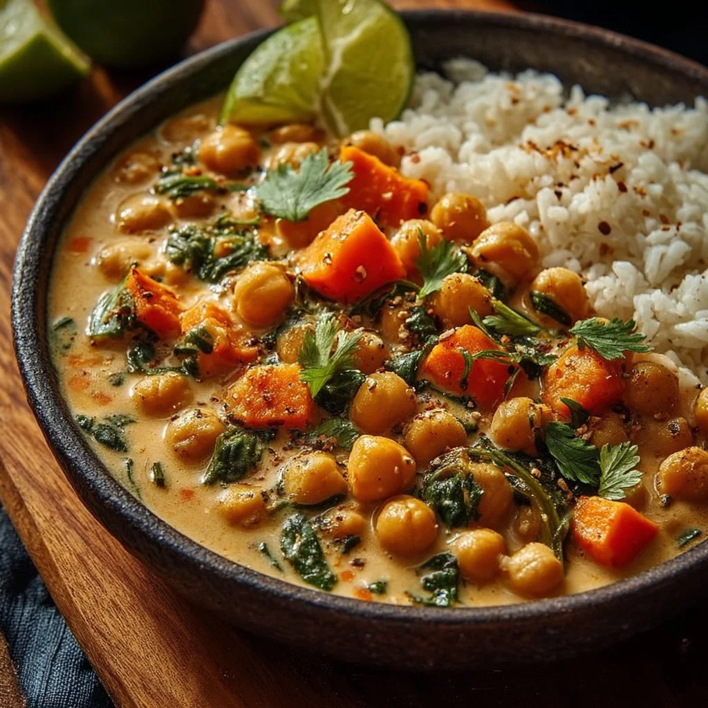 Creamy Thai Coconut Chickpeas