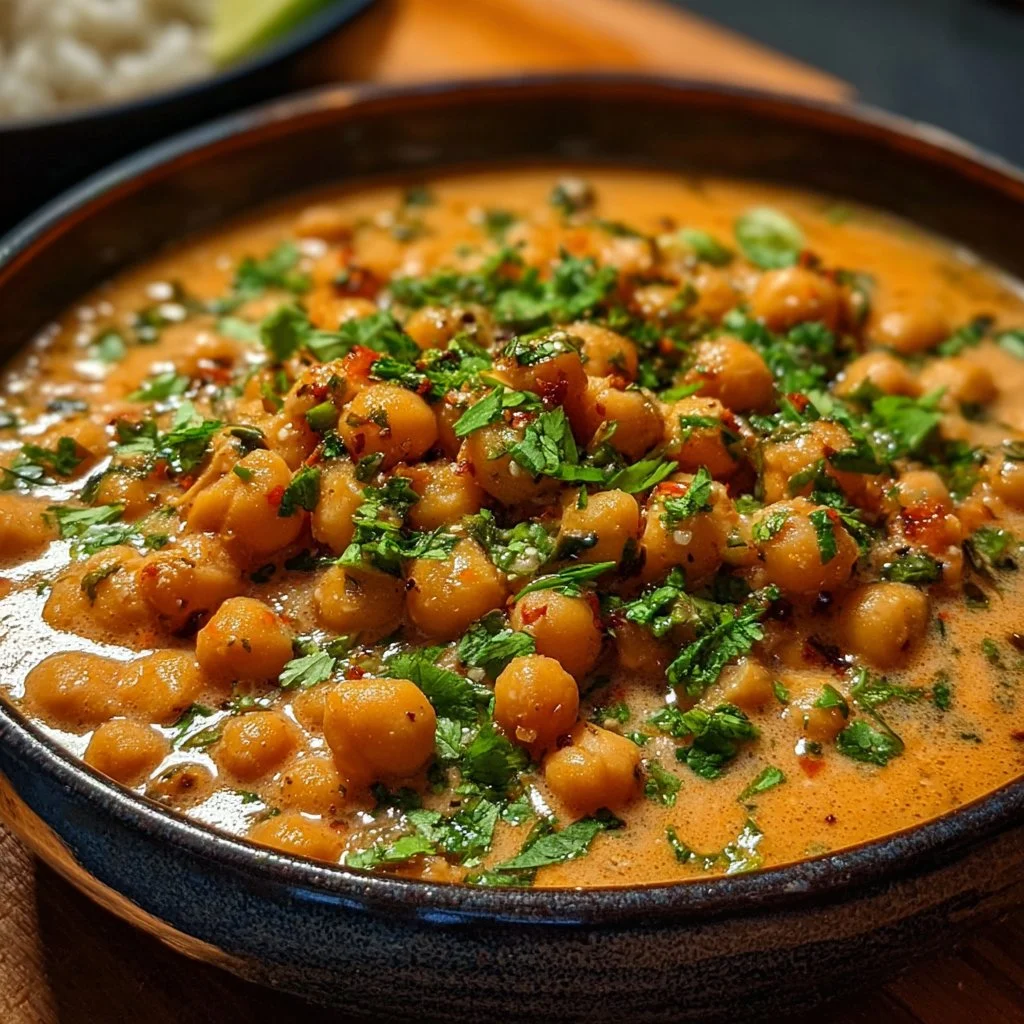 Creamy Thai Coconut Chickpeas