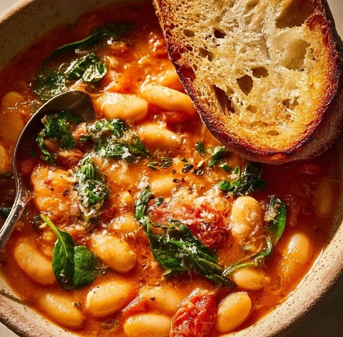 Creamy Tomato Basil Butter Beans