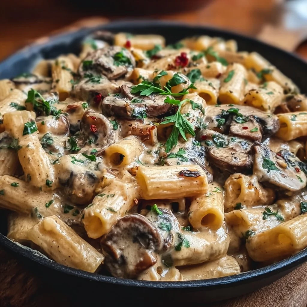 Creamy Tuscan Mushroom Pasta Skillet: A Weeknight Delight