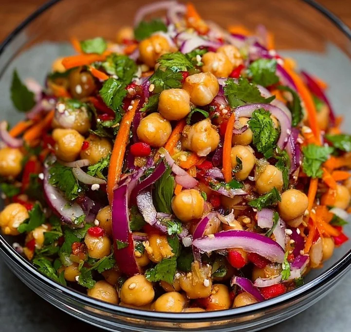 Crunchy Thai Chickpea Salad: A Quick and Delicious Delight