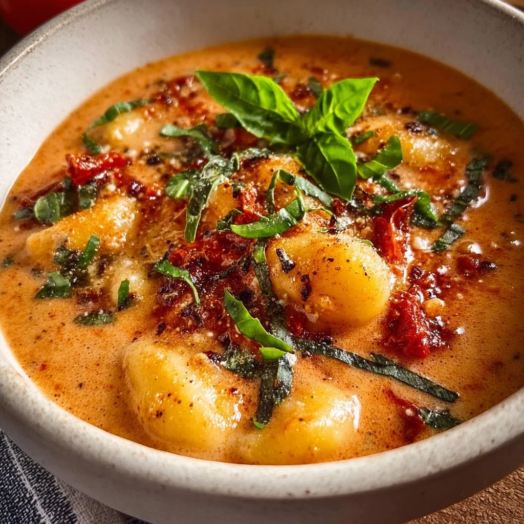 Dairy-Free Sun Dried Tomato Gnocchi Soup