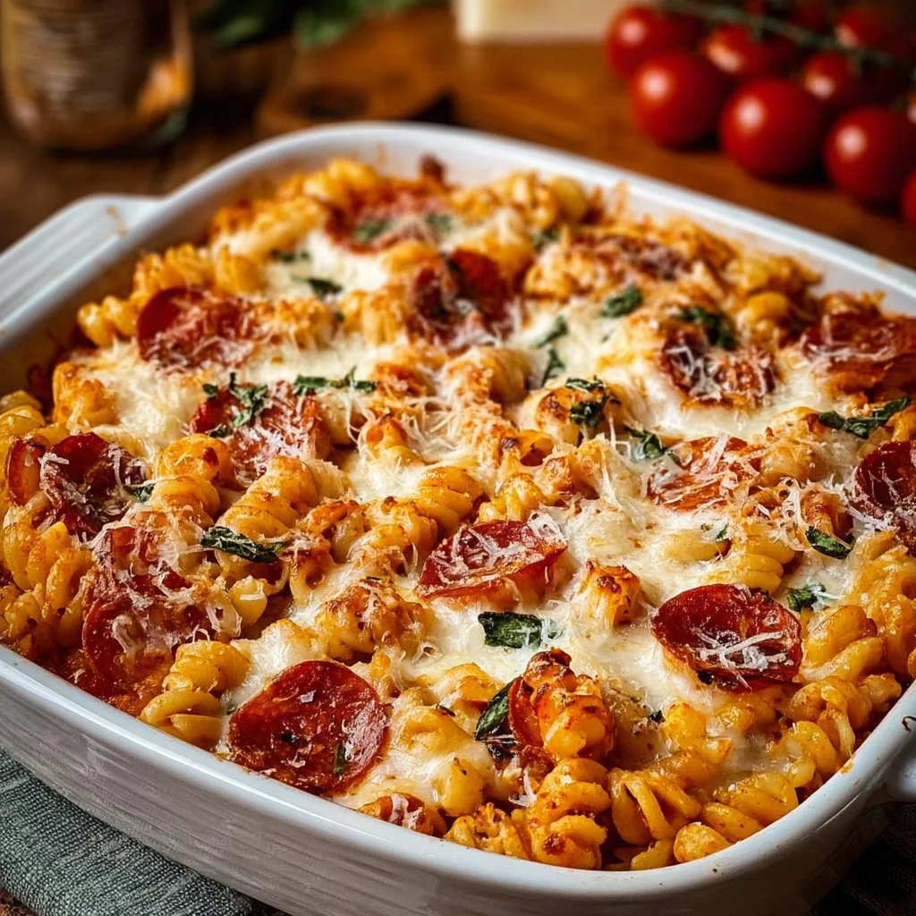 Deliciously Cheesy Pizza Pasta Casserole for Family Fun