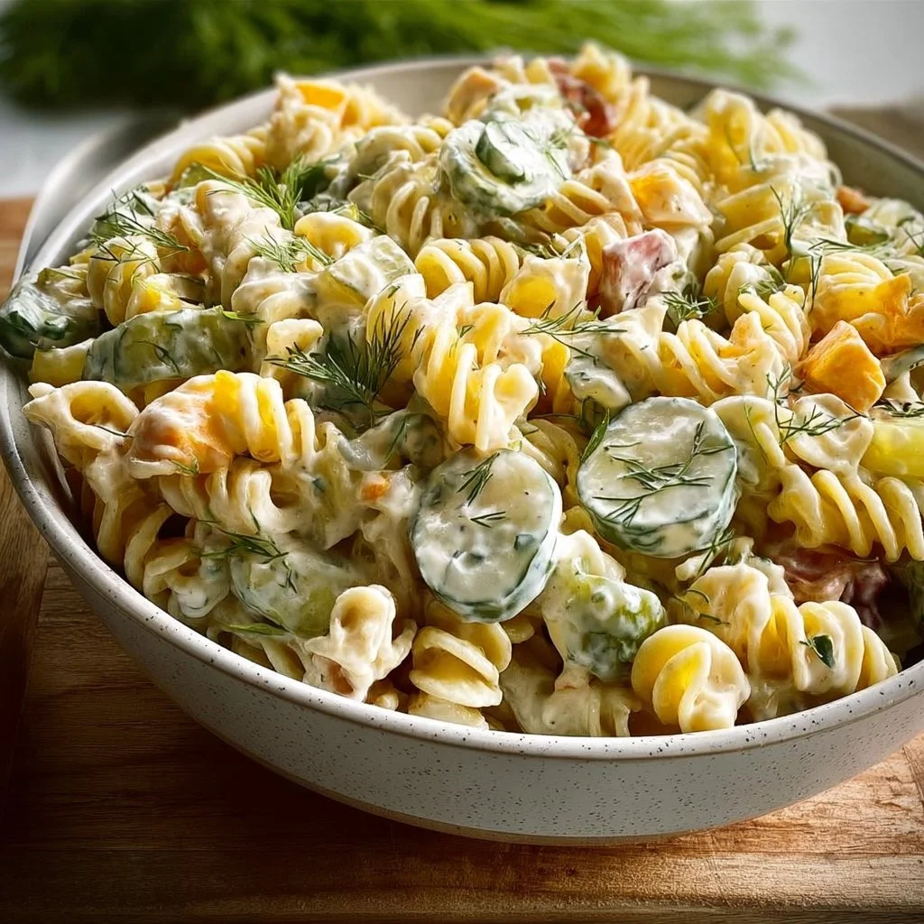 Dill Pickle Pasta Salad