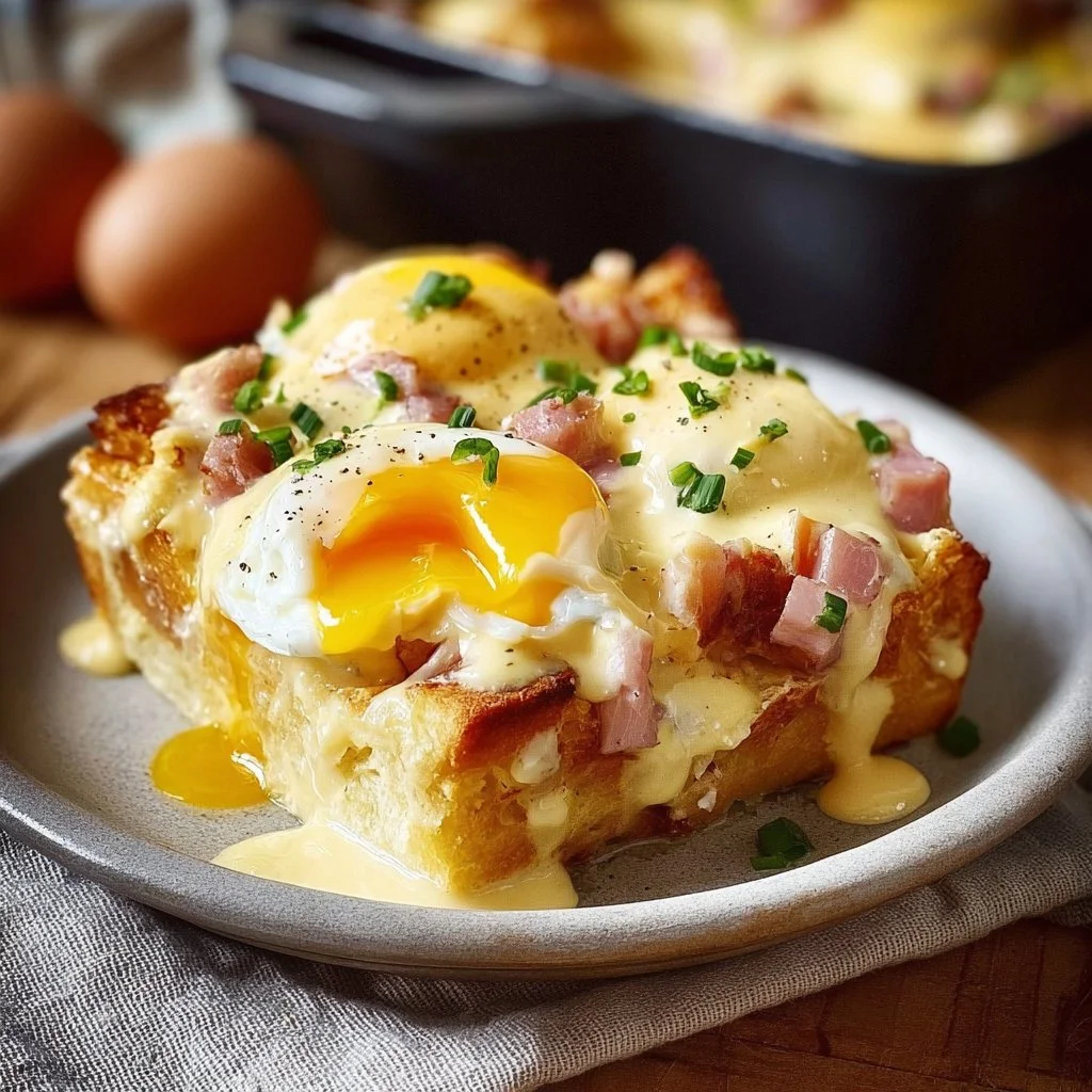Easy & Flavorful Eggs Benedict Casserole