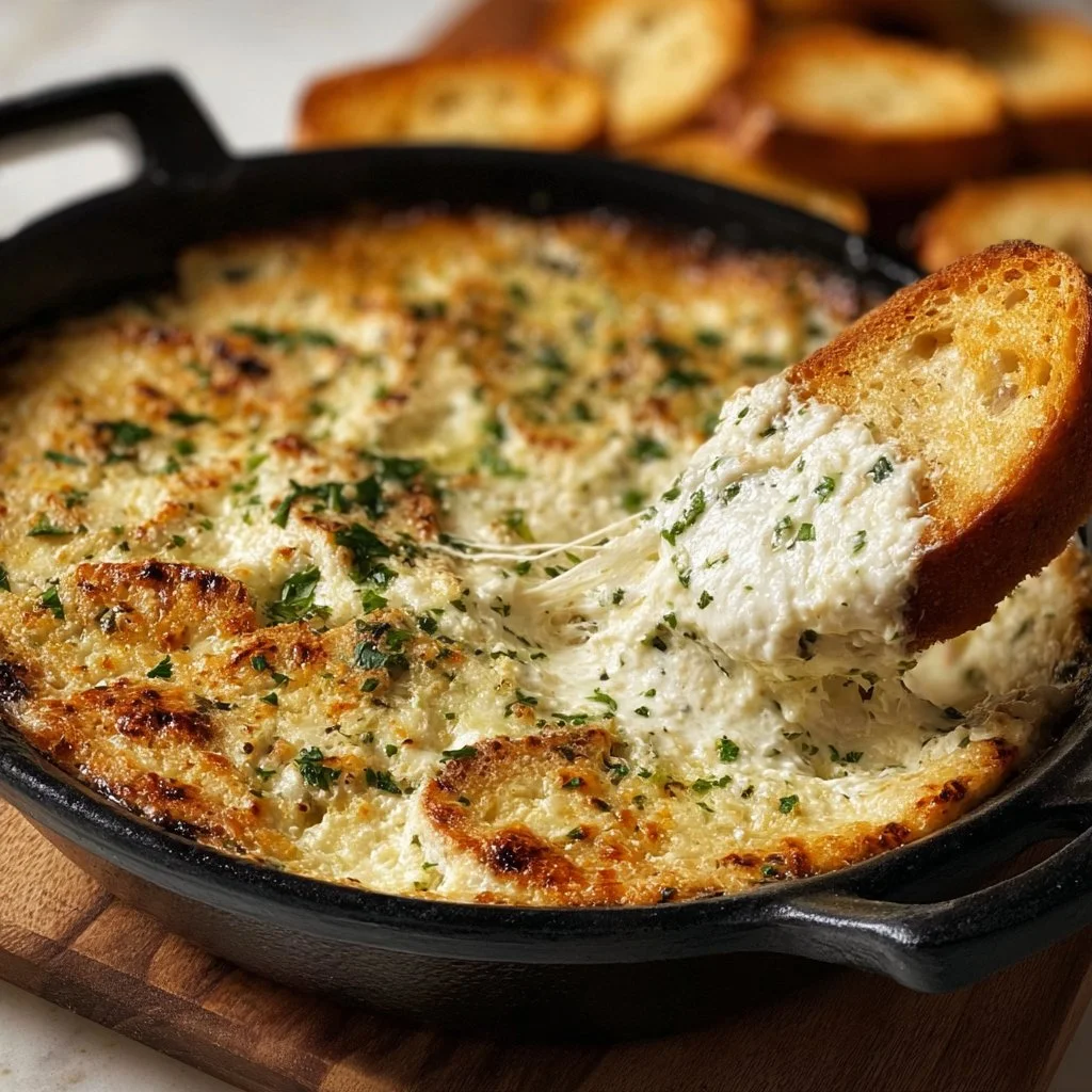 Gooey Garlic Bread Dip for Your Next Cozy Gathering