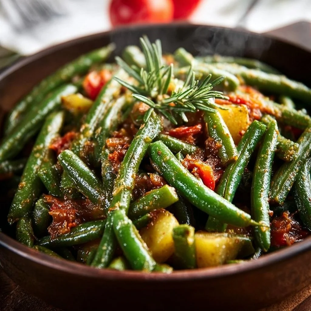 Greek Green Beans Fasolakia