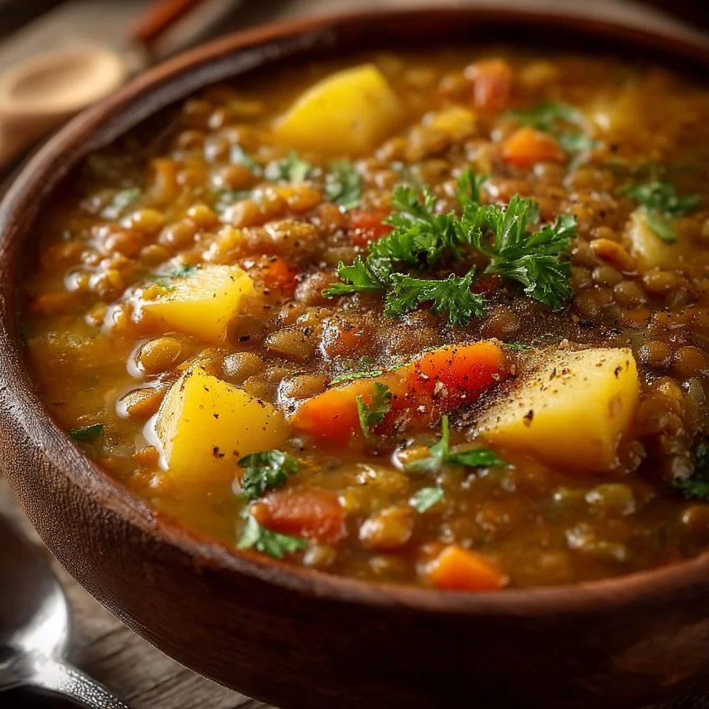 Hearty Lentil and Potato Soup