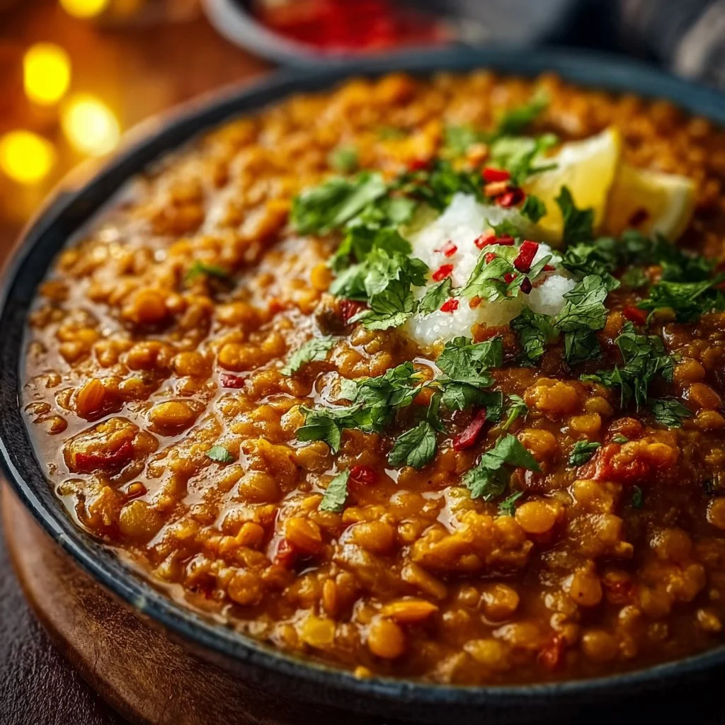 Hearty Spicy Indian Lentil Curry