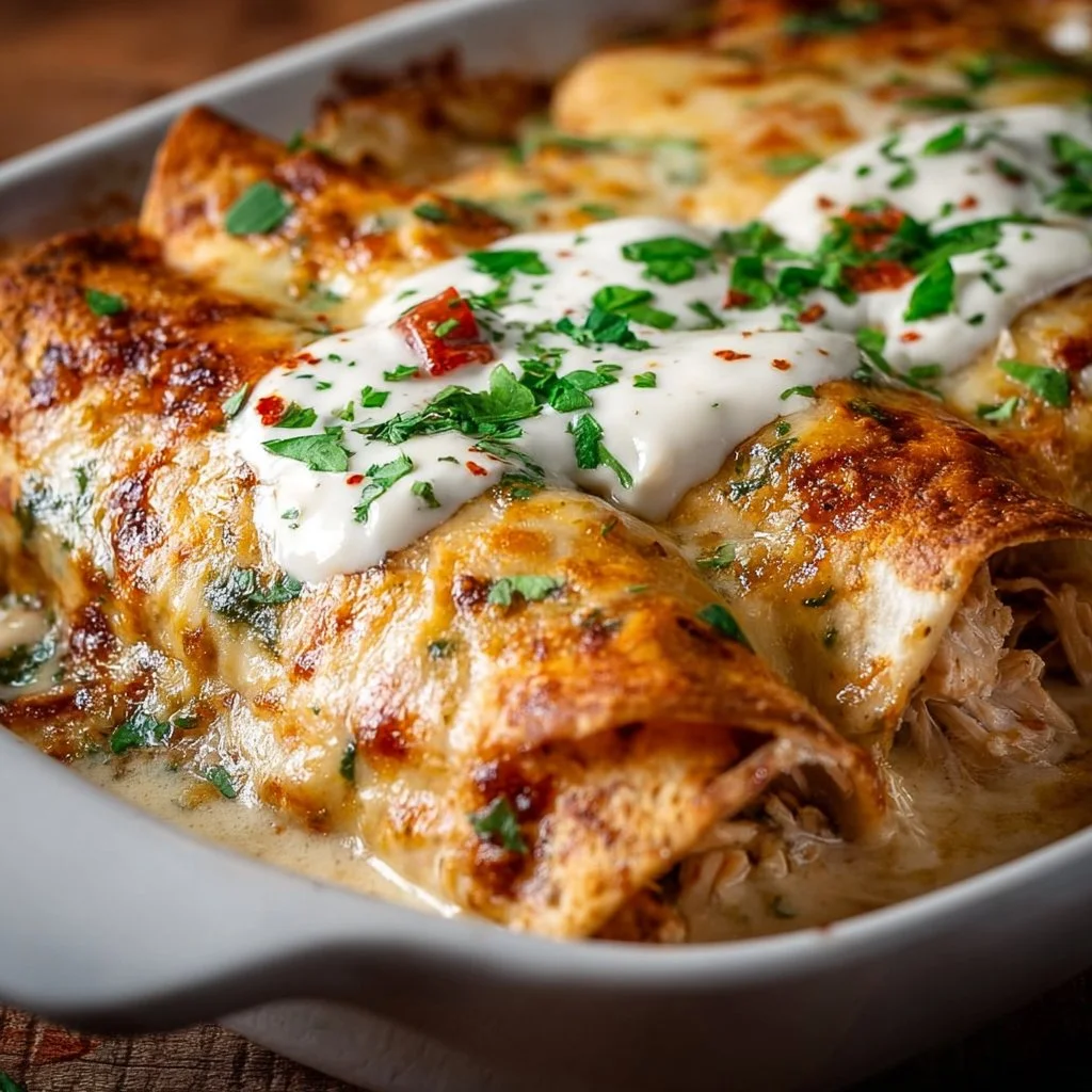 High Protein Chicken Enchiladas