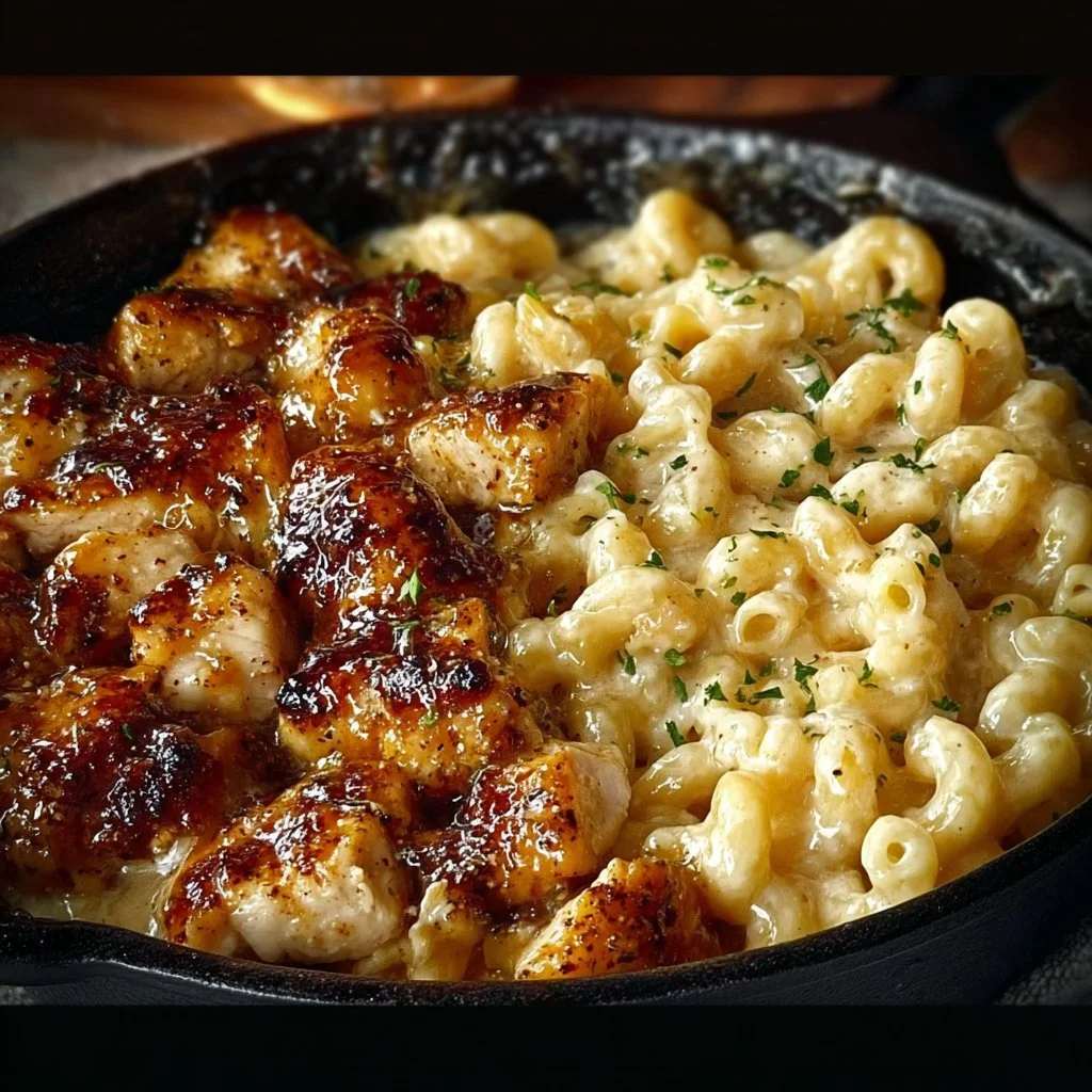 Honey Pepper Chicken Mac and Cheese