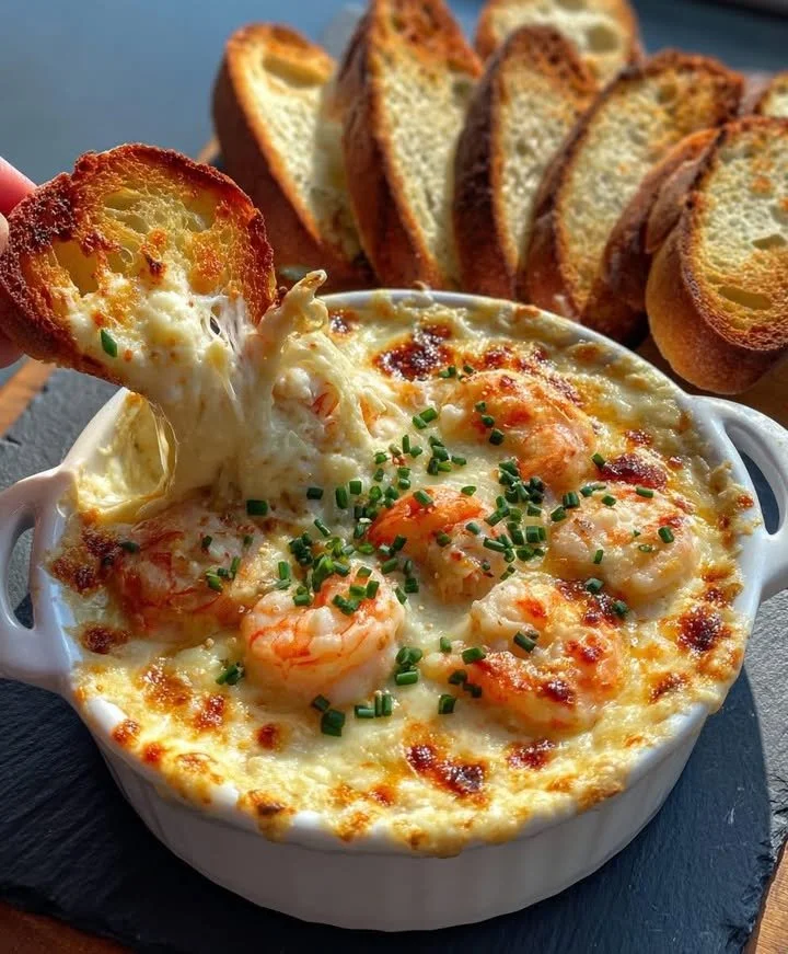 Hot Cheesy Shrimp Dip