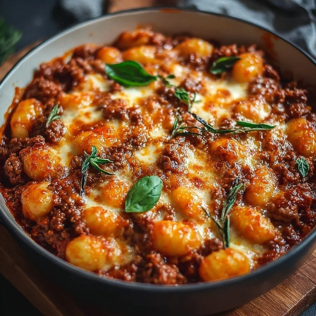 Irresistibly Cheesy Bolognese Gnocchi Bake for Cozy Nights