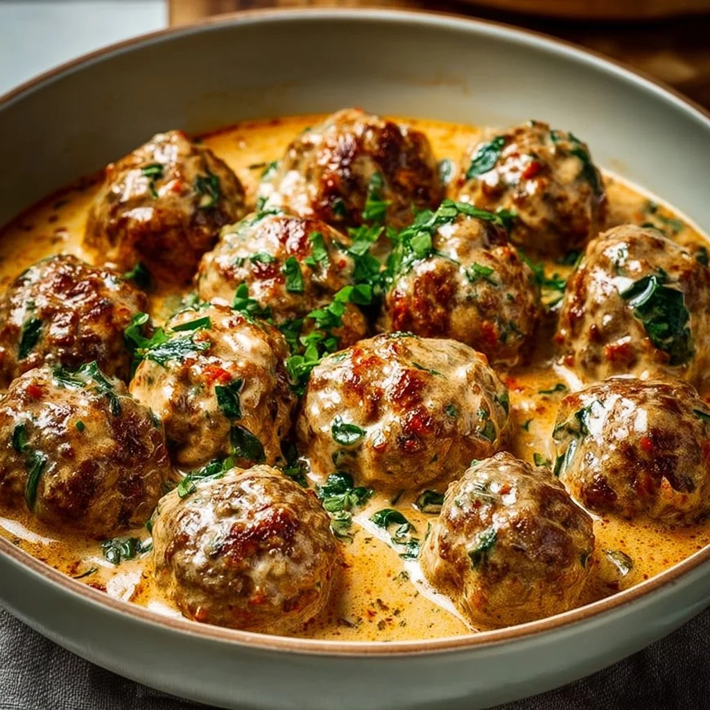 Irresistibly Creamy Tuscan Low Carb Meatballs You'll Love