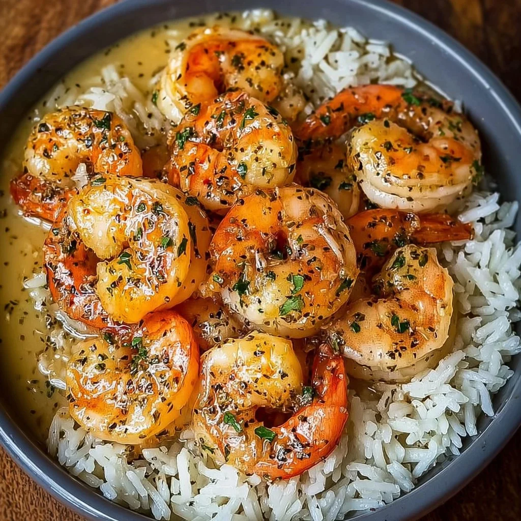 Irresistibly Easy Garlic Butter Shrimp and Rice in 20 Minutes