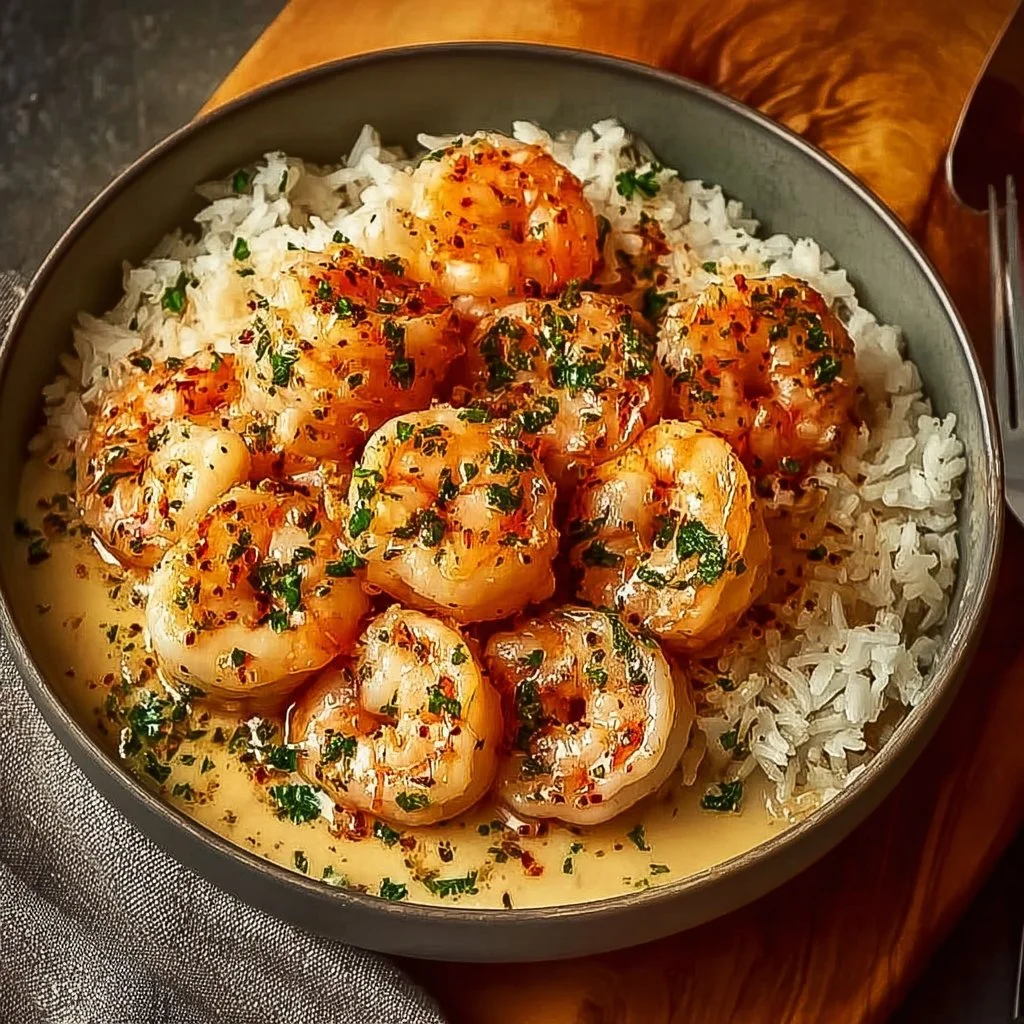 Irresistibly Easy Garlic Butter Shrimp and Rice in 20 Minutes