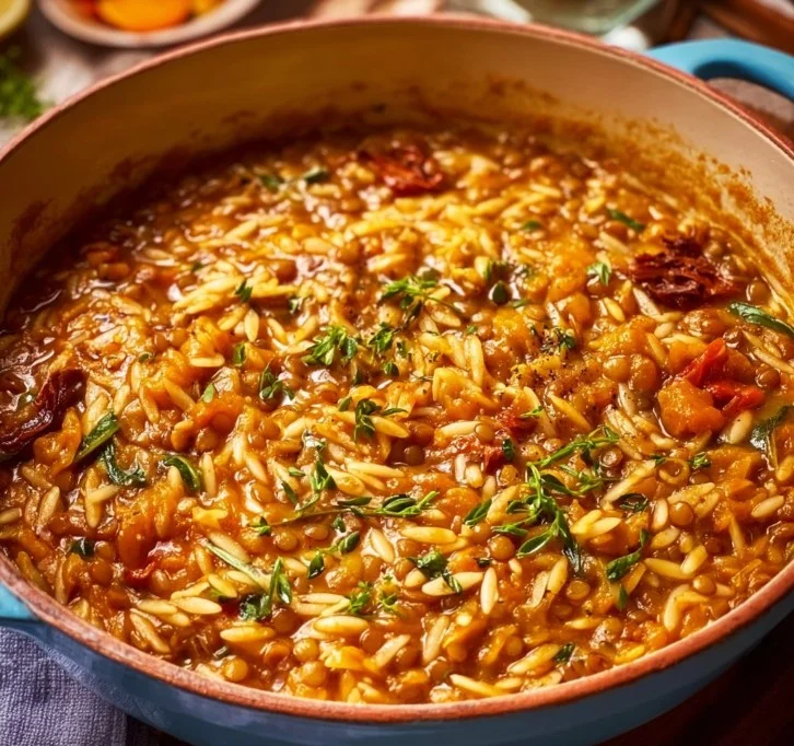 Lentil and Orzo One-Pot Meal