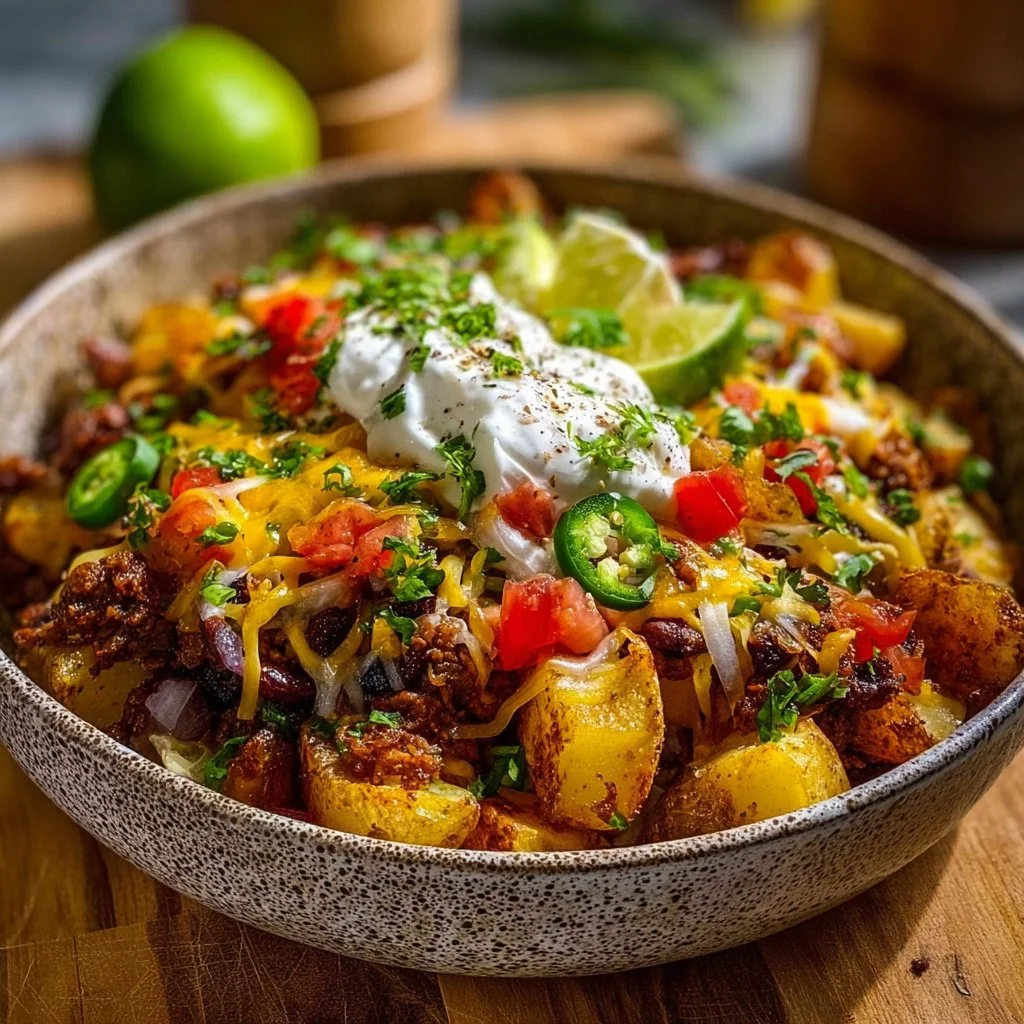Loaded Potato Taco Bowl