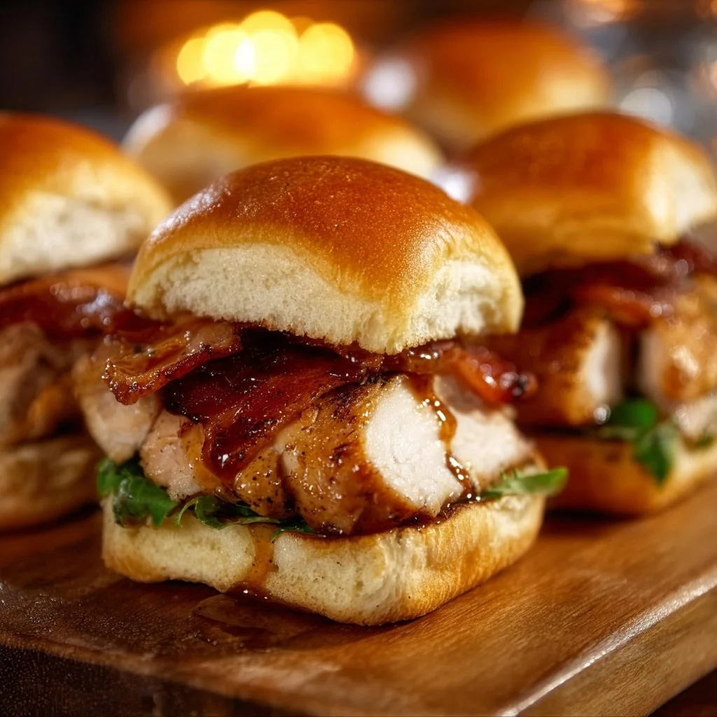 Maple Chicken & Bacon Sliders