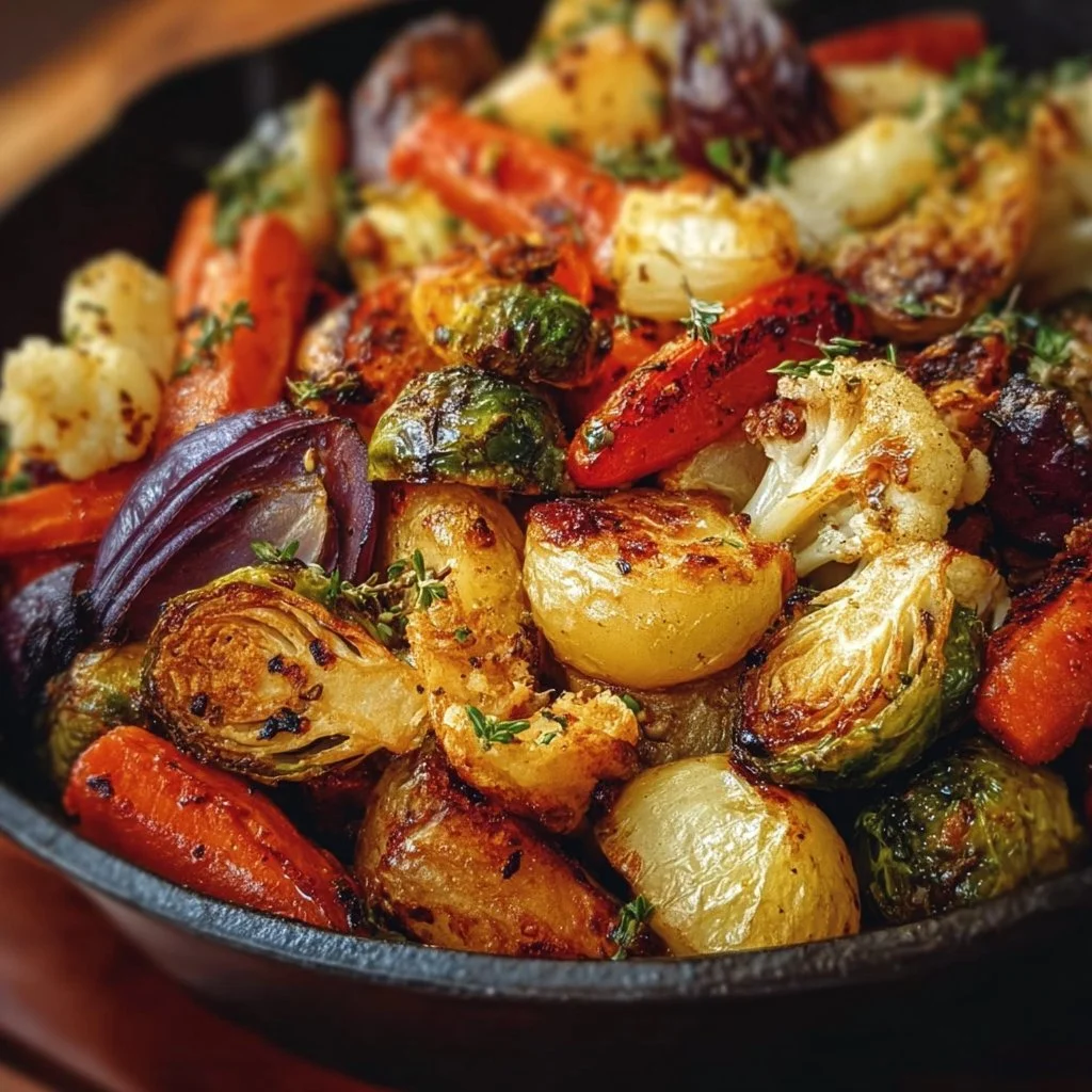 Maple Dijon Roasted Vegetables